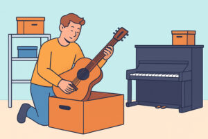 Kuinka varastoida soittimet oikein – kitarasta pianoon